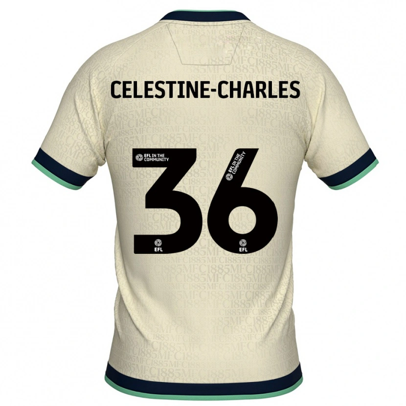 Danxen Femme Maillot Jaiden Celestine-Charles #36 Champagne Marine Tenues Extérieur 2025/26 T-Shirt