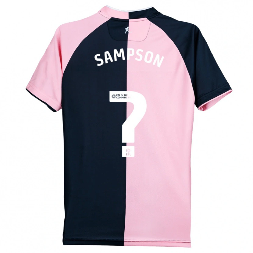 Danxen Femme Maillot Chloe Sampson #0 Rose Noir Tenues Extérieur 2025/26 T-Shirt