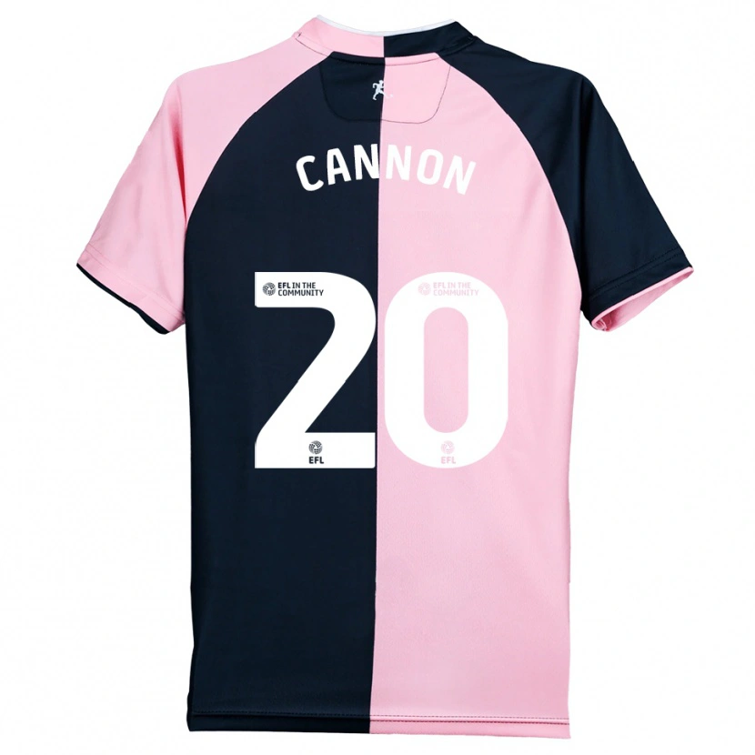 Danxen Femme Maillot Reggie Cannon #20 Rose Noir Tenues Extérieur 2025/26 T-Shirt
