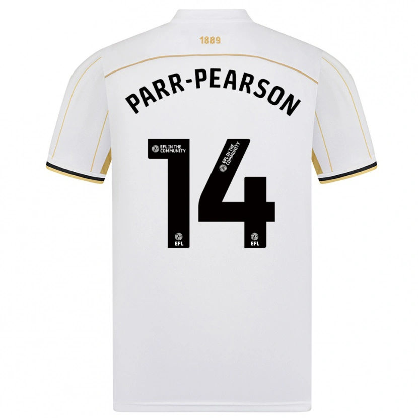 Danxen Femme Maillot Marley Parr-Pearson #14 Blanc Or Tenues Extérieur 2025/26 T-Shirt