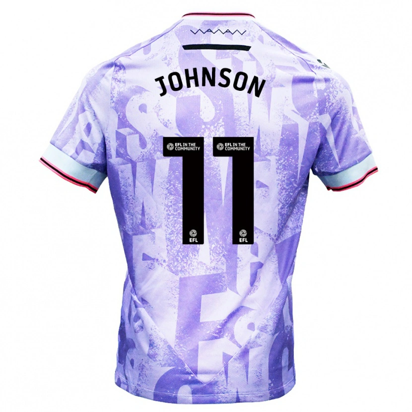 Danxen Femme Maillot Reece Johnson #11 Lilas Blanc Tenues Extérieur 2025/26 T-Shirt