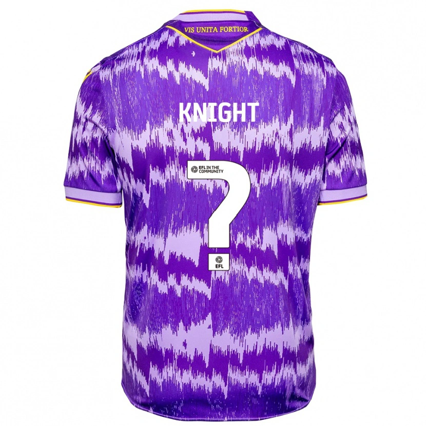 Danxen Femme Maillot Lucas Knight #0 Violet Jaune Tenues Extérieur 2025/26 T-Shirt