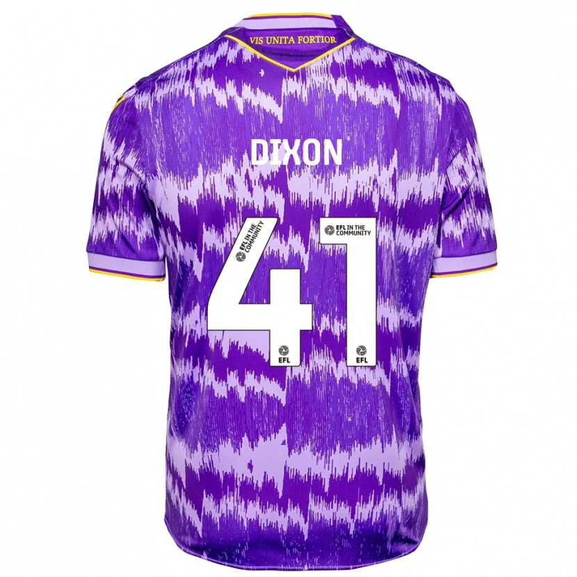Danxen Femme Maillot Jaden Dixon #41 Violet Jaune Tenues Extérieur 2025/26 T-Shirt