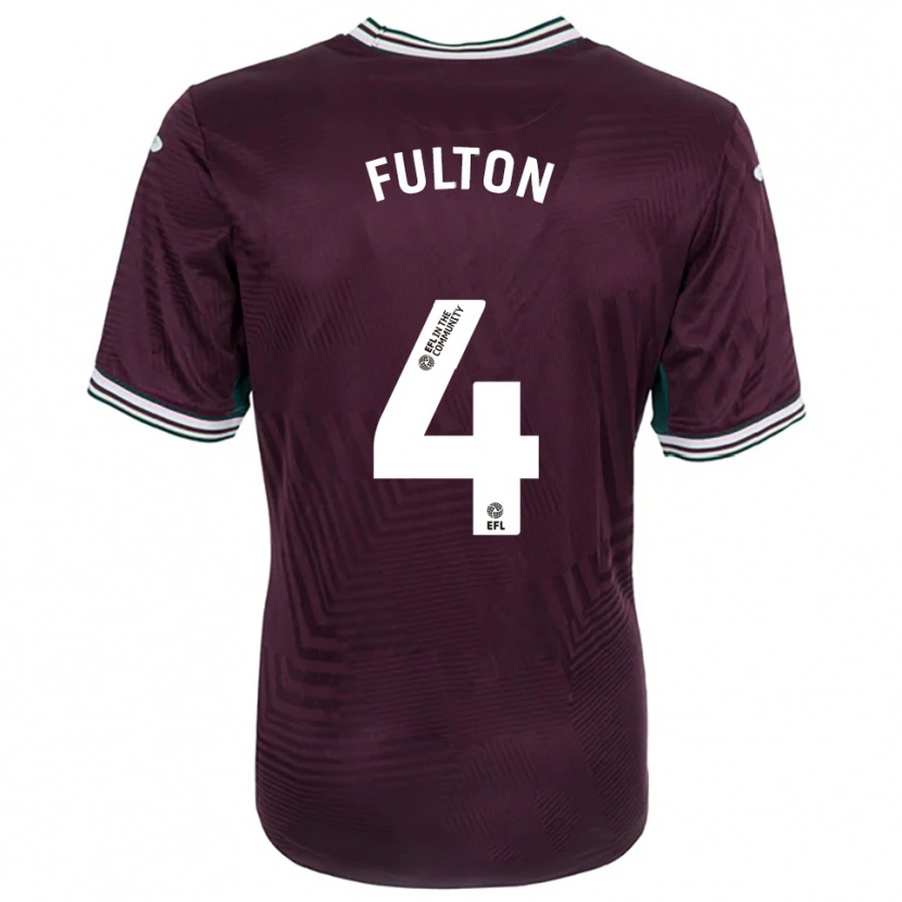 Danxen Femme Maillot Jay Fulton #4 Rouille Rouge Blanc Tenues Extérieur 2025/26 T-Shirt
