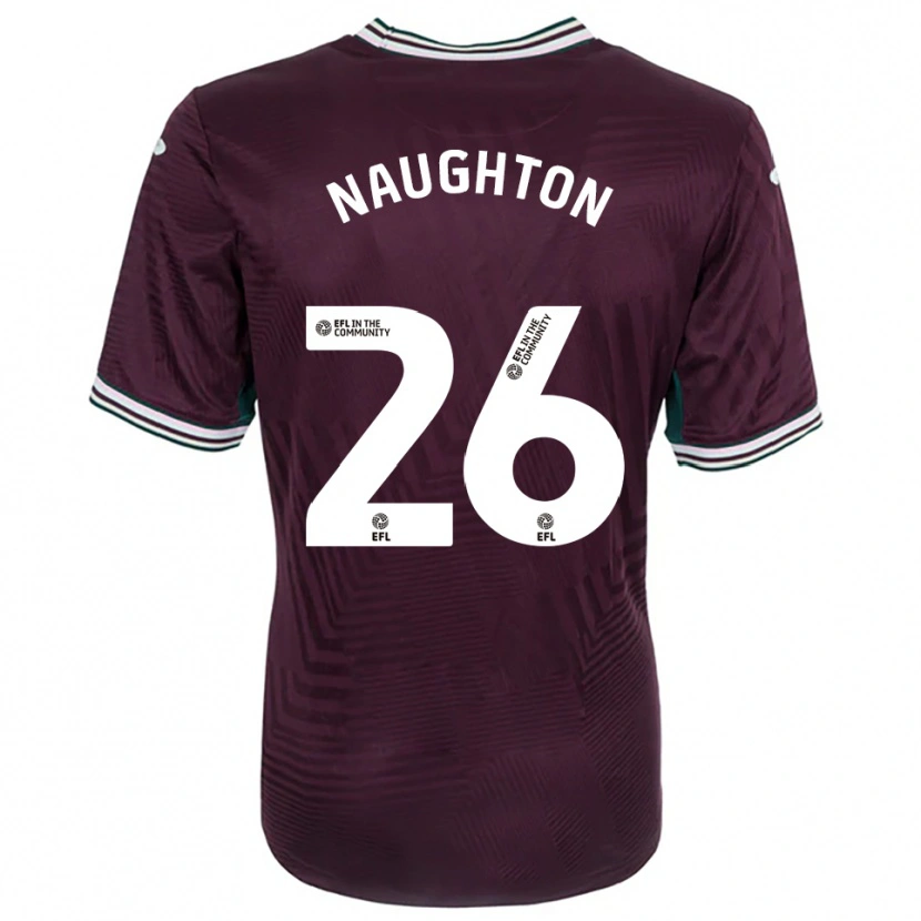 Danxen Femme Maillot Kyle Naughton #26 Rouille Rouge Blanc Tenues Extérieur 2025/26 T-Shirt