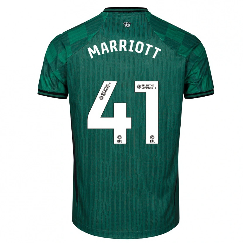 Danxen Femme Maillot Alfie Marriott #41 Vert Noir Tenues Extérieur 2025/26 T-Shirt
