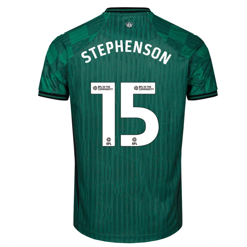 Danxen Femme Maillot Ollie Stephenson #15 Vert Noir Tenues Extérieur 2025/26 T-Shirt