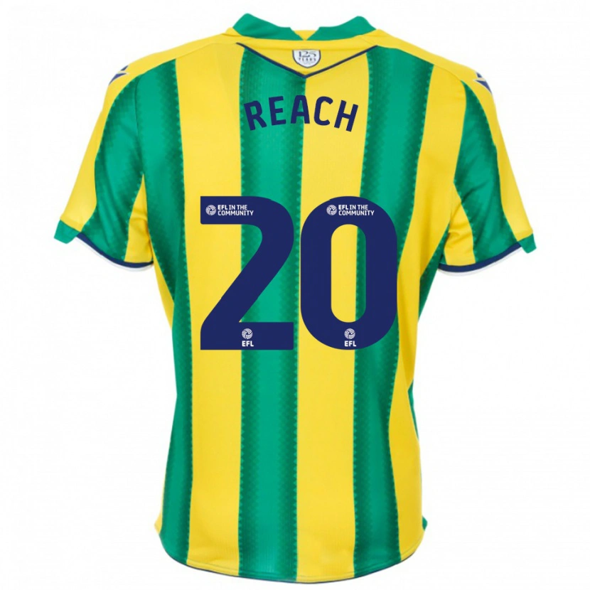 Danxen Femme Maillot Adam Reach #20 Jaune Vert Tenues Extérieur 2025/26 T-Shirt