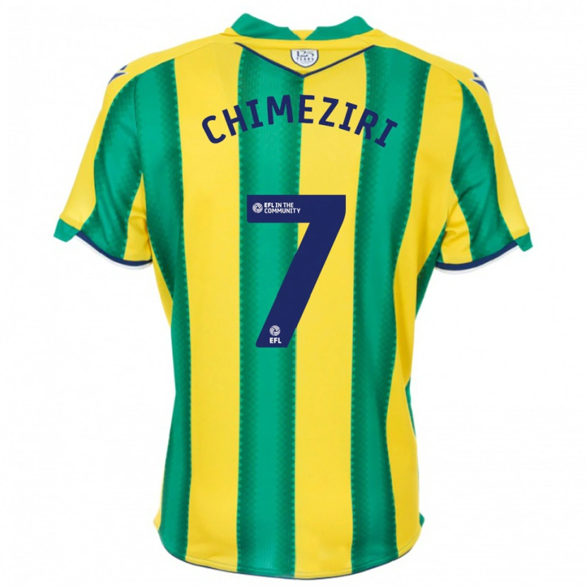 Danxen Femme Maillot Dan Chimeziri #7 Jaune Vert Tenues Extérieur 2025/26 T-Shirt