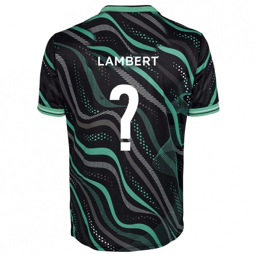 Danxen Femme Maillot Lewis Lambert #0 Noir Vert Tenues Extérieur 2025/26 T-Shirt