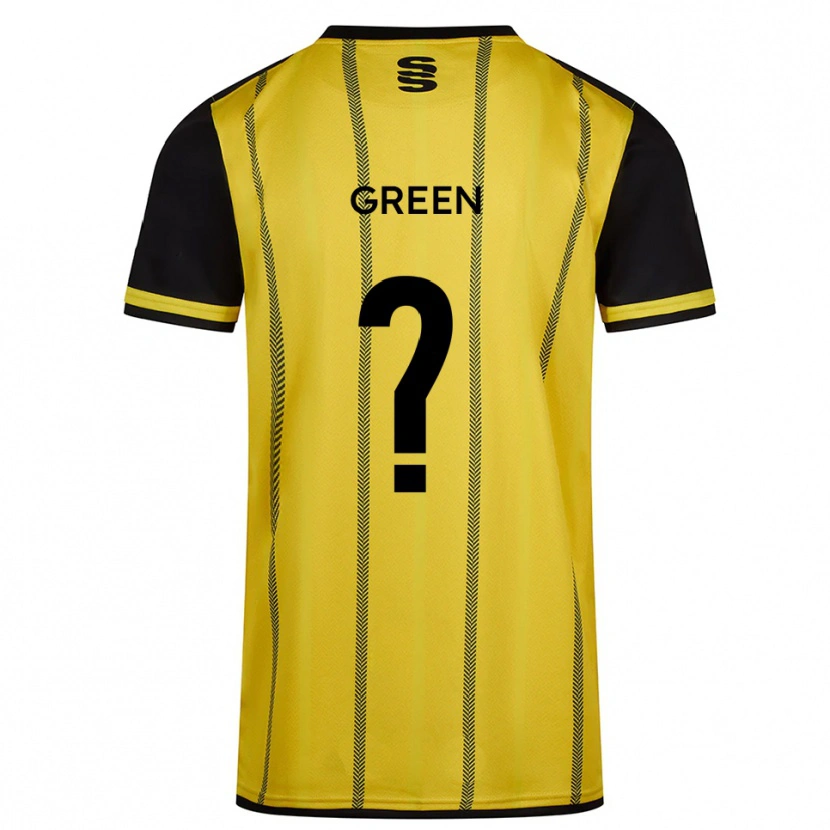 Danxen Femme Maillot Josh Green #0 Jaune Noir Tenues Extérieur 2025/26 T-Shirt