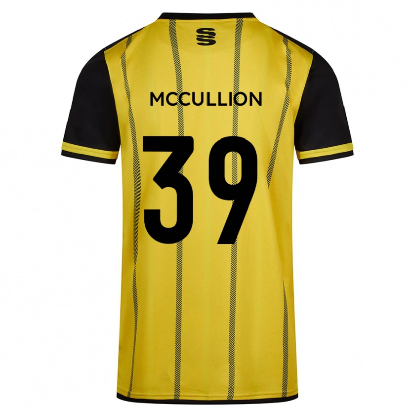 Danxen Femme Maillot Gerald Mccullion #39 Jaune Noir Tenues Extérieur 2025/26 T-Shirt