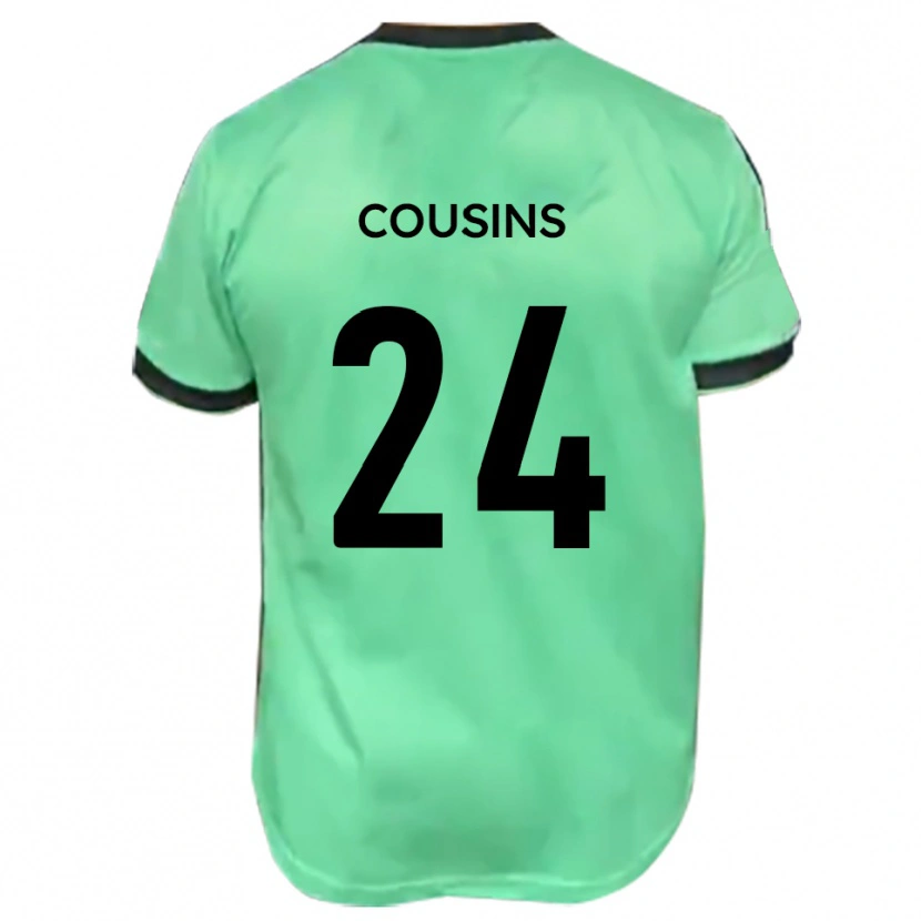Danxen Femme Maillot Jordan Cousins #24 Turquoise Noir Tenues Extérieur 2025/26 T-Shirt