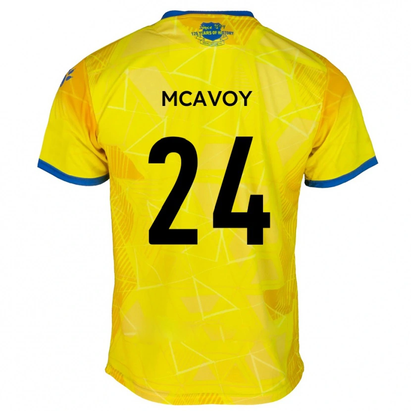 Danxen Femme Maillot Connor Mcavoy #24 Jaune Bleu Tenues Extérieur 2025/26 T-Shirt
