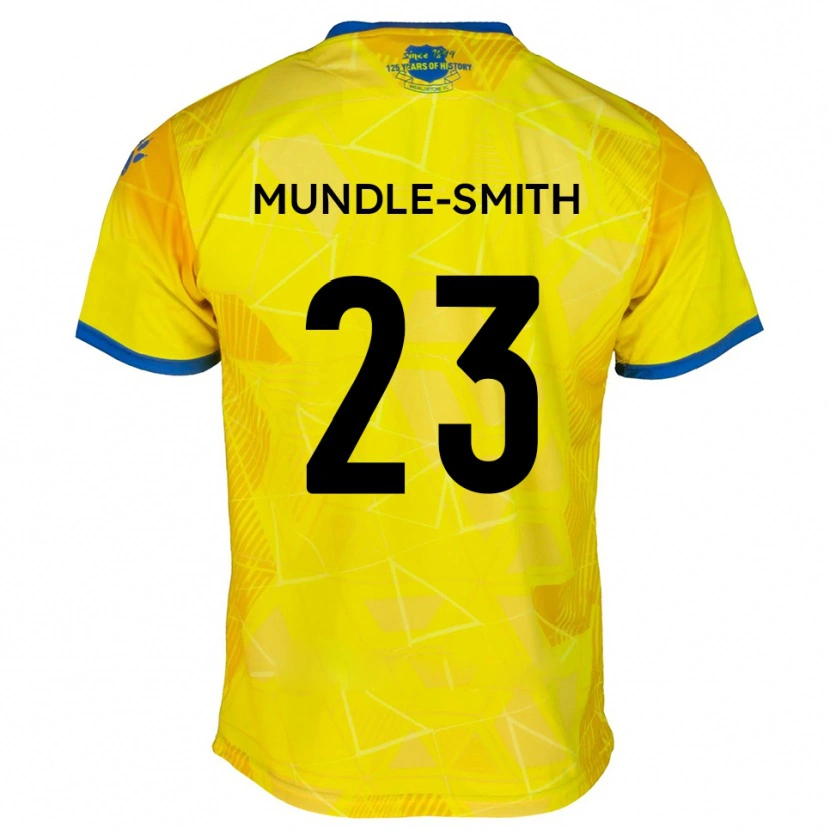 Danxen Femme Maillot Jaydn Mundle-Smith #23 Jaune Bleu Tenues Extérieur 2025/26 T-Shirt