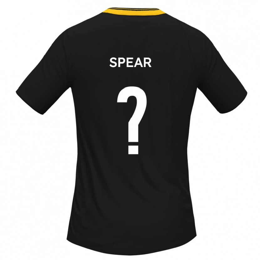 Danxen Femme Maillot Emma Spear #0 Noir Jaune Tenues Extérieur 2025/26 T-Shirt