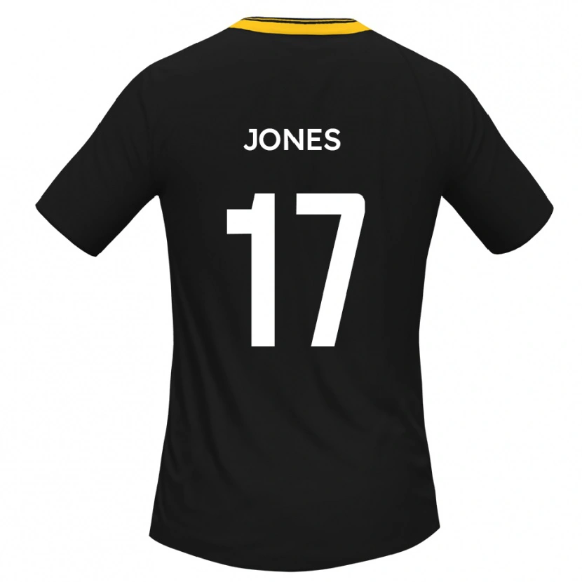 Danxen Femme Maillot Aaron Jones #17 Noir Jaune Tenues Extérieur 2025/26 T-Shirt