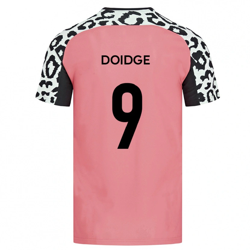 Danxen Femme Maillot Christian Doidge #9 Rose Noir Tenues Extérieur 2025/26 T-Shirt