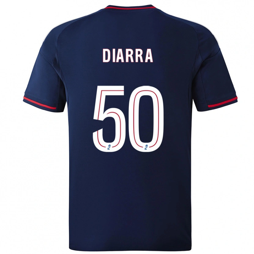 Danxen Femme Maillot Lassine Diarra #50 Marine Rouge Tenues Extérieur 2025/26 T-Shirt