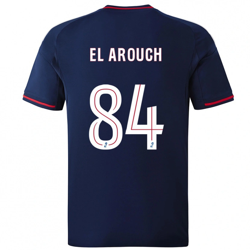 Danxen Femme Maillot Mohamed El Arouch #84 Marine Rouge Tenues Extérieur 2025/26 T-Shirt