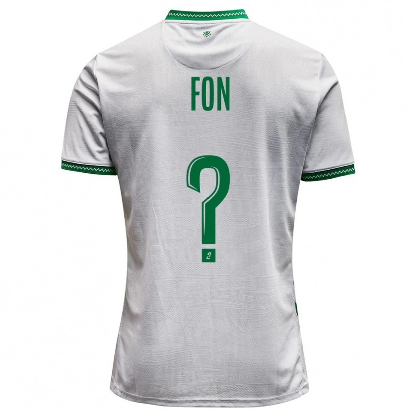 Danxen Femme Maillot Welma Fon #0 Blanc Vert Tenues Extérieur 2025/26 T-Shirt