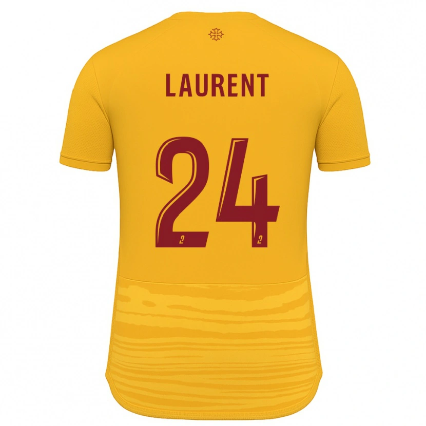 Danxen Femme Maillot Loni Laurent #24 Orange Bourgogne Tenues Extérieur 2025/26 T-Shirt