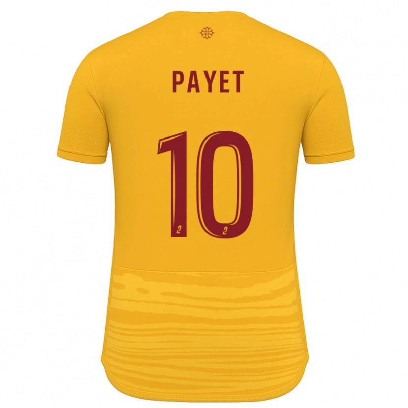Danxen Femme Maillot Paul Payet #10 Orange Bourgogne Tenues Extérieur 2025/26 T-Shirt