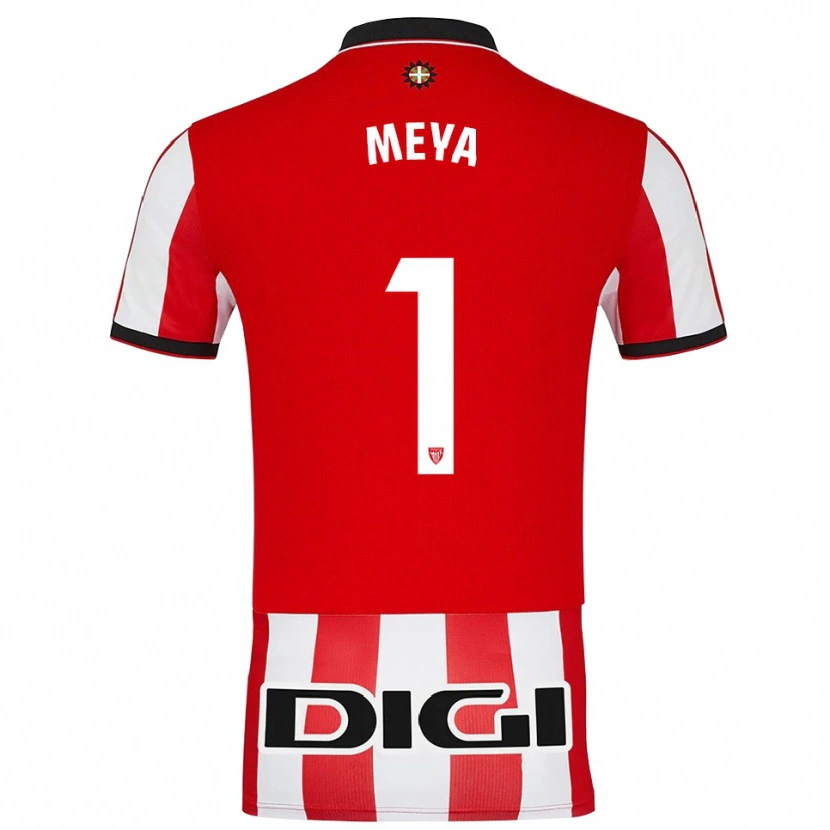 Danxen Enfant Maillot Aina Meya Bellot #1 Rouge Blanc Tenues Domicile 2025/26 T-Shirt