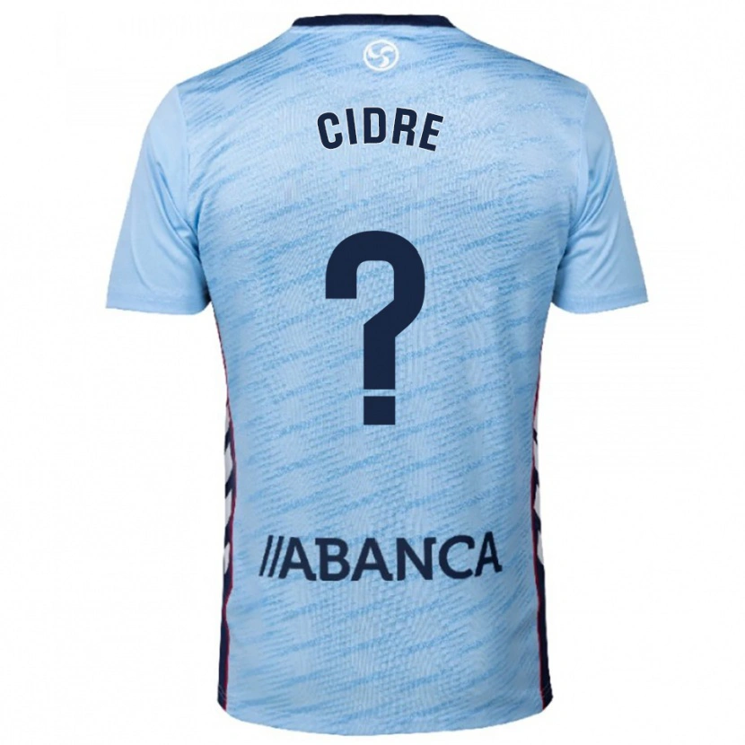 Danxen Enfant Maillot Xavier Cidre #0 Bleu Ciel Rouge Tenues Domicile 2025/26 T-Shirt