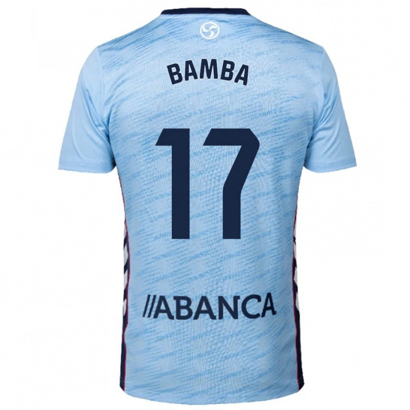 Danxen Enfant Maillot Jonathan Bamba #17 Bleu Ciel Rouge Tenues Domicile 2025/26 T-Shirt