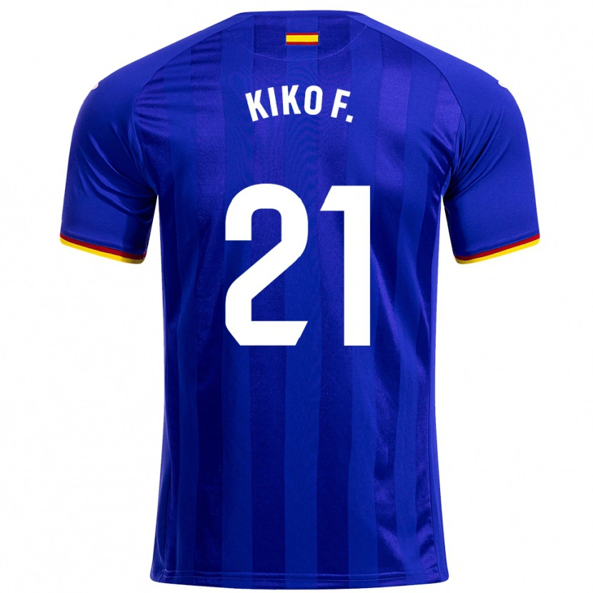 Danxen Enfant Maillot Kiko Femenía #21 Bleu Rouge Jaune Tenues Domicile 2025/26 T-Shirt