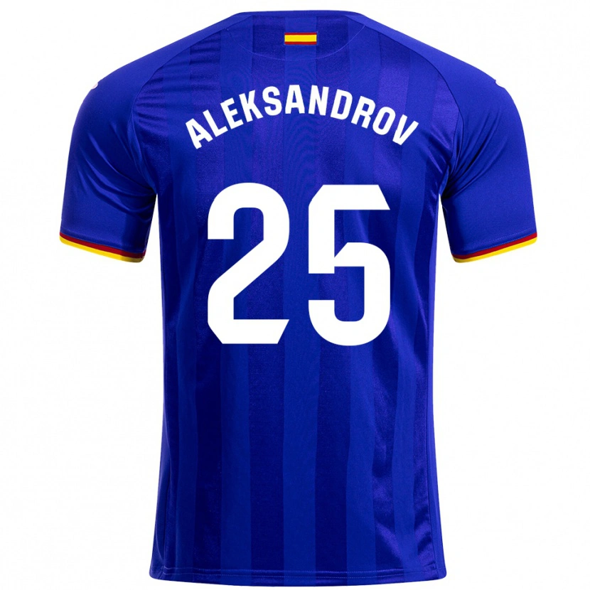 Danxen Enfant Maillot Mykyta Aleksandrov #25 Bleu Rouge Jaune Tenues Domicile 2025/26 T-Shirt