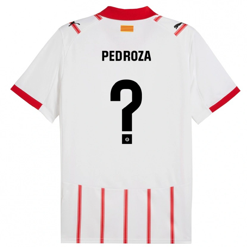 Danxen Enfant Maillot Gerardo Pedroza #0 Blanc Rouge Tenues Domicile 2025/26 T-Shirt