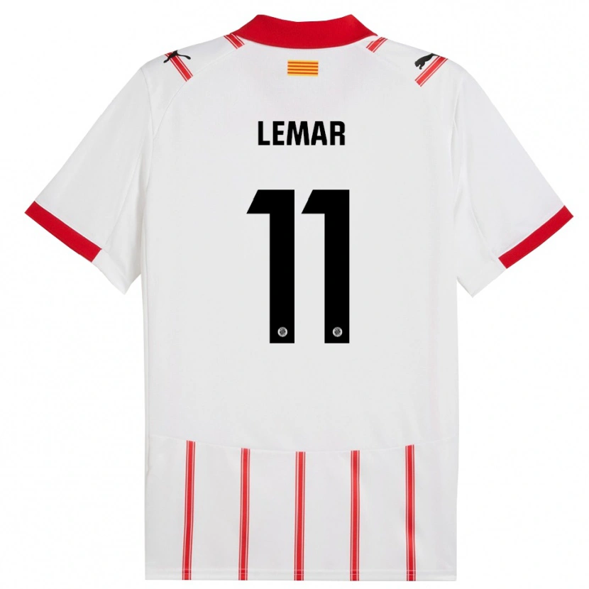 Danxen Enfant Maillot Thomas Lemar #11 Blanc Rouge Tenues Domicile 2025/26 T-Shirt