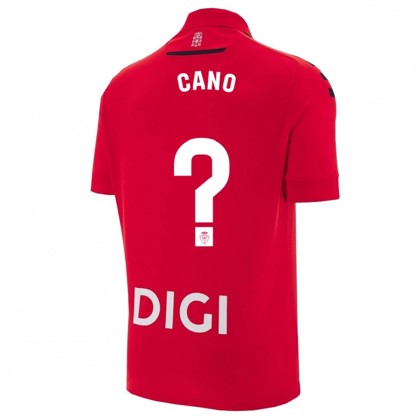 Danxen Enfant Maillot Javi Caño #0 Rouge Noir Tenues Domicile 2025/26 T-Shirt