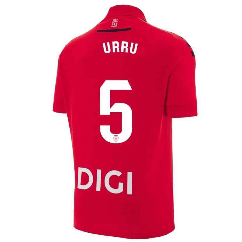 Danxen Enfant Maillot Irati Urruzola Bermúdez #5 Rouge Noir Tenues Domicile 2025/26 T-Shirt