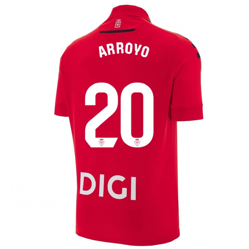 Danxen Enfant Maillot Roberto Arroyo #20 Rouge Noir Tenues Domicile 2025/26 T-Shirt