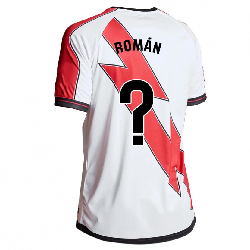 Danxen Enfant Maillot Marco Román #0 Blanc Rouge Tenues Domicile 2025/26 T-Shirt