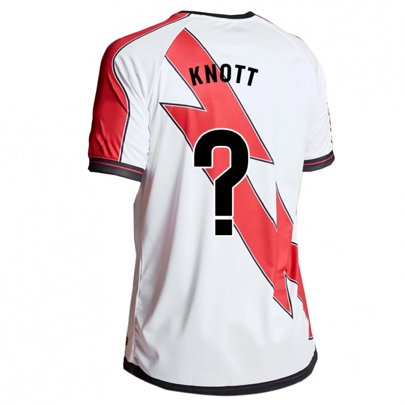 Danxen Enfant Maillot Stezo Knott #0 Blanc Rouge Tenues Domicile 2025/26 T-Shirt