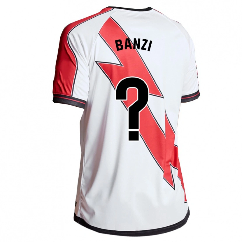 Danxen Enfant Maillot Cedrick Banzi #0 Blanc Rouge Tenues Domicile 2025/26 T-Shirt