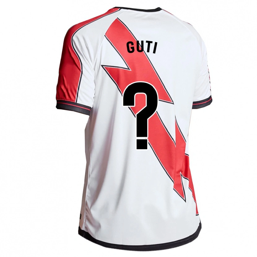 Danxen Enfant Maillot Ana María Gutiérrez Montero #0 Blanc Rouge Tenues Domicile 2025/26 T-Shirt