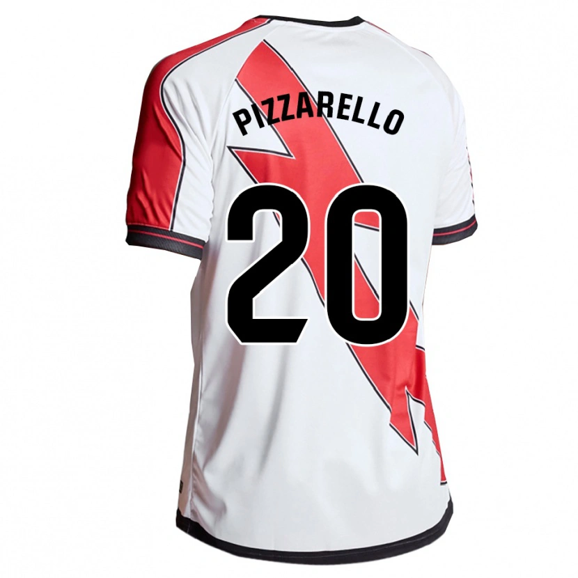 Danxen Enfant Maillot Charlyann Pizzarello #20 Blanc Rouge Tenues Domicile 2025/26 T-Shirt