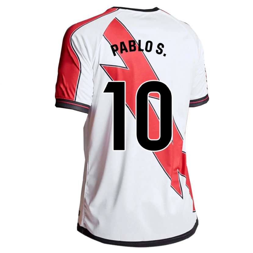 Danxen Enfant Maillot Pablo Sánchez #10 Blanc Rouge Tenues Domicile 2025/26 T-Shirt