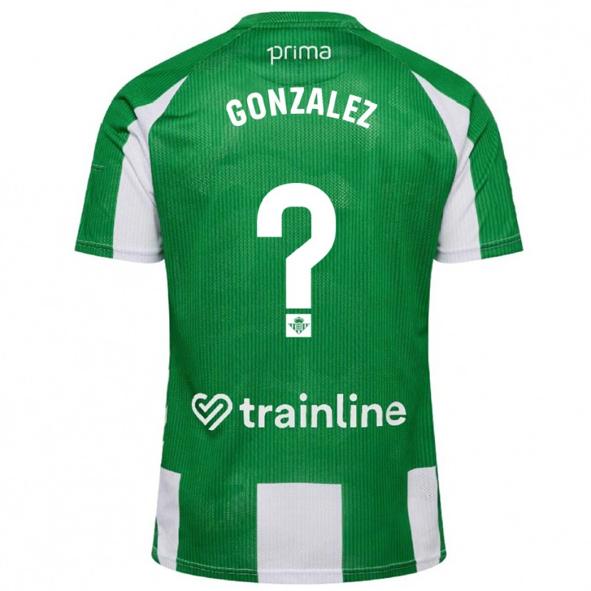 Danxen Enfant Maillot David González #0 Vert Blanc Tenues Domicile 2025/26 T-Shirt