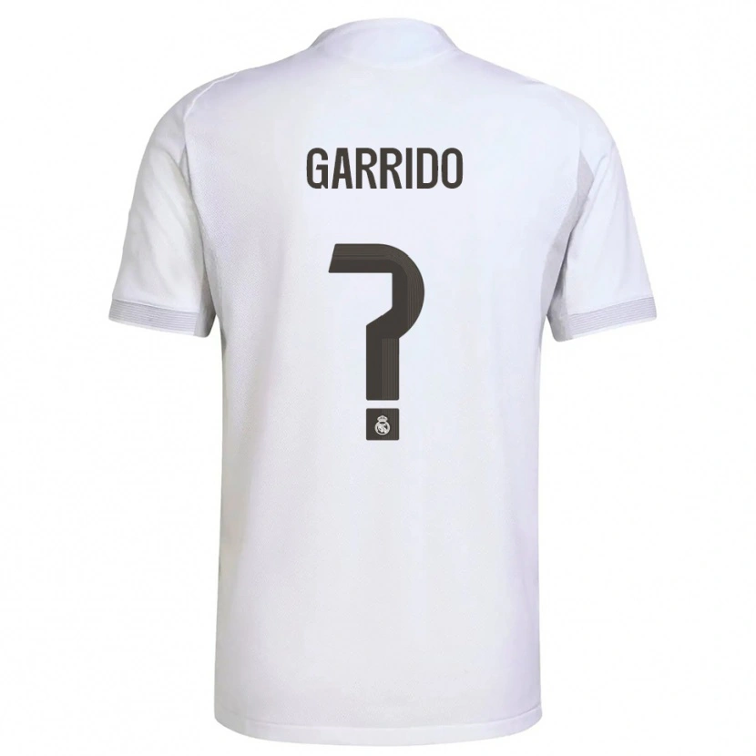 Danxen Enfant Maillot Mateo Garrido #0 Blanc Jaune Tenues Domicile 2025/26 T-Shirt