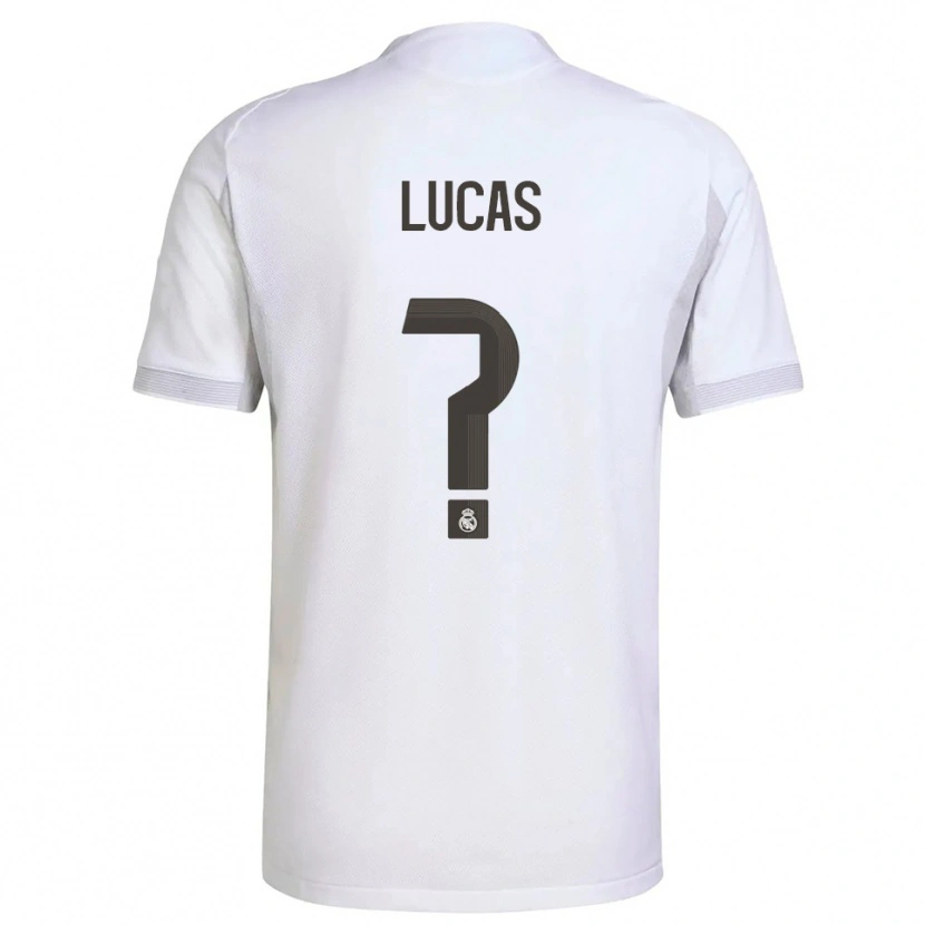 Danxen Enfant Maillot Nestor Lucas #0 Blanc Jaune Tenues Domicile 2025/26 T-Shirt