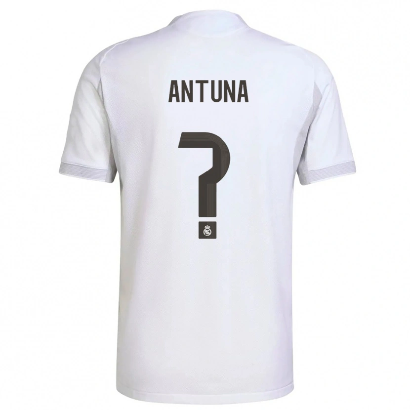 Danxen Enfant Maillot Miguel Antuna #0 Blanc Jaune Tenues Domicile 2025/26 T-Shirt