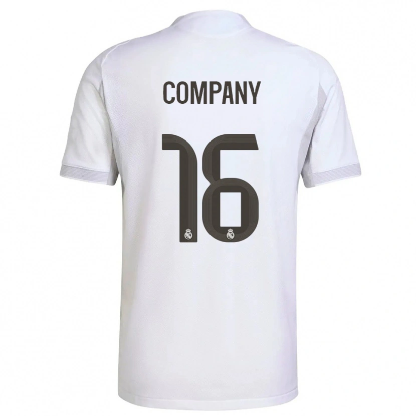 Danxen Enfant Maillot Marco Company #16 Blanc Jaune Tenues Domicile 2025/26 T-Shirt
