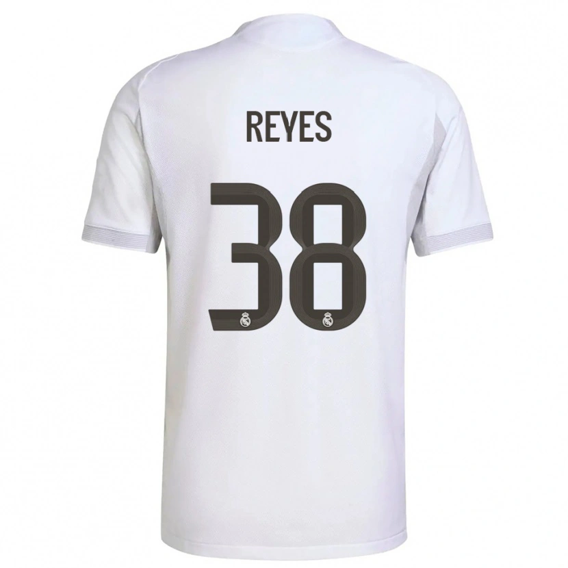 Danxen Enfant Maillot José Reyes #38 Blanc Jaune Tenues Domicile 2025/26 T-Shirt