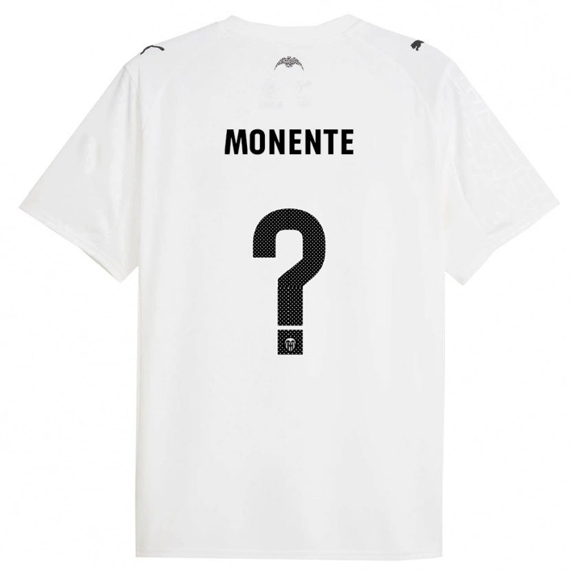Danxen Enfant Maillot Leyre Monente Aicua #0 Blanc Noir Tenues Domicile 2025/26 T-Shirt